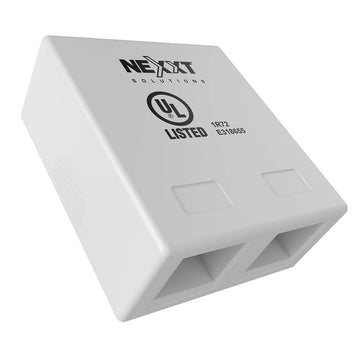 Nexxt Unloaded double RJ45 Cat5e Surface Mount Box